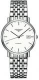 Longines L48104126 Elegant Collection Automatic Mens Watch - White Dial
