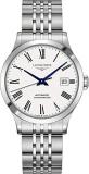 Longines Record White Dial with Roman Numeral Markers Steel Men's Watch L2.820.4.11.6