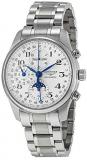 Longines Master Collection Silver Chronograph Dial Stainless Steel Mens Watch L27734786