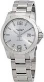 Longines Conquest Silver Dial Stainless Steel Mens Watch L37594766