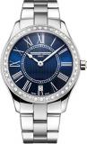 Frederique Constant Classics Quartz Diamond Blue Dial Watch FC-220MN3BD6