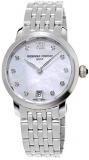 Ladies' Frederique Constant Slimline Stainless Steel Diamond Watch FC-220MPWD1S26B