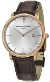 Frederique Constant Slim Line Automatic 18kt Rose Gold Mens Luxury Strap Watch FC-306V4S9