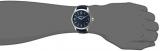 Frederique Constant Men's Horological Smart Watch Stainless Steel Swiss-Quartz Leather Calfskin Strap, Blue, 21 (Model: FC-282AN5B6)