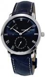 Frederique Constant FC-723NR3S6 Slimline Power Reserve Manufacture Stainless Steel Blue Dial