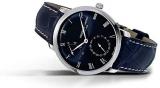 Frederique Constant FC-723NR3S6 Slimline Power Reserve Manufacture Stainless Steel Blue Dial