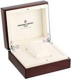 Frederique Constant Maxime Men's 710MC4H6 Stainless Steel Watch with Seconds Hand and Black Leather Band