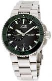 Oris Men's Aquis Divers Black Dial Stainless Steel Bracelet Watch (743-7673-4157MB)