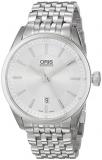 Oris Men's 73376424031MB Artix Analog Display Swiss Automatic Silver Watch
