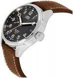 Oris Big Crown ProPilot Grey Dial Leather Strap Men's Watch 74877104063LSBRN