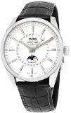 Oris 0191576434051-0752181Fc Men's Artix Automatic Black Genuine Leather Silver-Tone Dial Watch