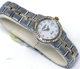 Raymond Weil Parcifal Steel and 18k Gold Mother of Pearl Dial DiamHour Markers Diam Bezel and Bracelet Date Limited Edition Women''s