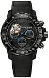 Raymond Weil Black Dial SS Leather Chrono Automatic Men's Watch 7830-BK-05207