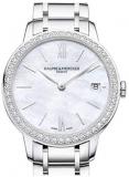 Baume et Mercier Classima Quartz White Mother of Pearl Dial Ladies Watch 10478