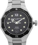 Baume et Mercier Riviera Steel Black Dial Automatic Mens Watch MOA08778