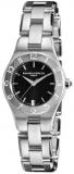 Baume & Mercier Women's 10010 Linea Black Dial Stainless Steel Watch