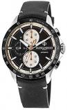 Baume & Mercier Clifton Club Automatic Chronograph Black Dial Leather Strap Men's Watch 10434