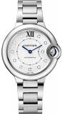 Cartier Ballon Bleu 33mm Ladies Automatic Stainless Steel with Diamond Dial Watch - WE902074