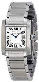 Cartier Tank Francaise Silver Dial Stainless Steel Ladies Watch WSTA0005