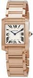 Cartier Tank Francaise Silver Dial 18kt Rose Gold Ladies Watch WGTA0030