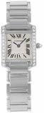 Cartier Tank Francaise 18kt White Gold Diamond Ladies Watch WE1002S3