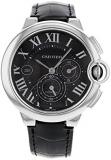 Cartier W6920052 Ballon Bleu Black Dial and Leather Strap Chronograph Automatic Men's Watch