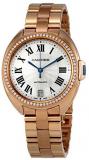 Cartier Cle Flinque 18kt Pink Gold Sunray Effect Dial Ladies Watch WJCL0006
