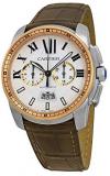 Cartier Calibre Men's Two Tone Chronograph Watch - W7100043