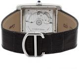 Cartier Men's W5330003 Tank MC Analog Display Automatic Self Wind Black Watch
