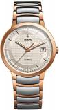 Rado Men's Centrix Swiss-Automatic Watch with Stainless-Steel Strap, Two Tone, 20 (Model: R30953123)