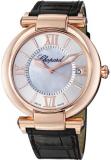 Chopard Imperiale Men's Mother of Pearl Dial Brown Leather Strap Watch 384241-5001