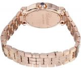 Chopard Happy Sport Oval Ladies White Diamond Dial Rose Gold Watch 275350-5002
