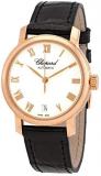 Chopard Classic White Dial 18kt Rose Gold Automatic Ladies Watch 124200-5001