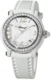 Chopard Women's 288507-9012 Happy Sport Ceramic White Diamond Dial Watch