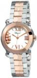 Chopard Women's 278509-6003 Happy Sport Mini Two Tone White Diamond Dial Watch