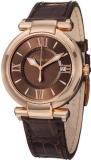 Chopard Imperiale Ladies Rose Gold Brown Leather Strap Watch 384221-5009 LBR