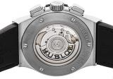 Hublot Classic Fusion Automatic Chronograph Black Dial Black Leather Mens Watch 521.NX.1171.LR