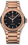 Rose Gold Black Dial Hublot Classic Fusion Automatic 45mm Mens Watch 510.OX.1180.OX