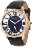 Louis Erard Women's 92602OR02.BACs6 "Emotion" 18kt Rose Gold-Plated Automatic Watch with Black Leather Band