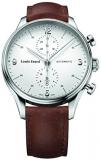 Louis Erard Men's Heritage Chronograph White Dial 78289AA01 Veal Brown