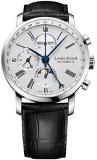 Louis Erard Excellence Collection Swiss Automatic Chronograph Silver dial Dial Men's Watch 80231AA21