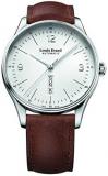 Louis Erard Men's Heritage White Dial 72288AA01 Veal Leather Strap