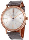 IWC Portofino 18kt Rose Gold Automatic Diamond Silver Dial Ladies Watch IW458107