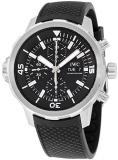 IWC Men's Swiss Automatic Watch with Stainless Steel Strap, Black (Model: IW376803)