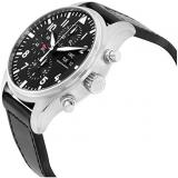 IWC Pilot Black Automatic Chronograph Mens Watch IW377709 by IWC