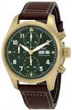 IWC Pilot Spitfire Chronograph Automatic Green Dial Men's Watch IW387902