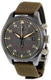 IWC Men's Swiss Automatic Watch with Stainless Steel Strap, Black (Model: IW389002)