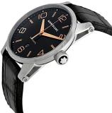 Montblanc Mens Timewalker Black Leather Analog Automatic Watch 101551