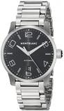 Montblanc Timewalker Date Automatic Men's Black Dial Stainless Steel Swiss Watch...