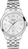 Montblanc Heritage Chronometrie Automatic Silvery White Dial Stainless Steel Mens Watch 112519